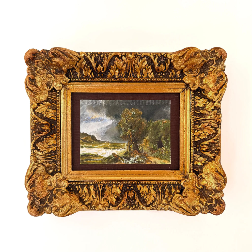 "Paisagem com o bom samaritano" (1638), releitura de Rembrandt