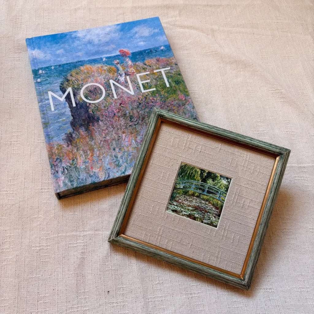 "Ponte japonesa e a lagoa das ninfeias em Giverny"  (1899), releitura de Claude Monet