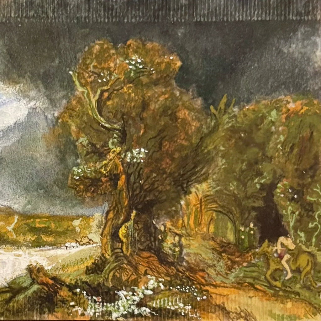 "Paisagem com o bom samaritano" (1638), releitura de Rembrandt