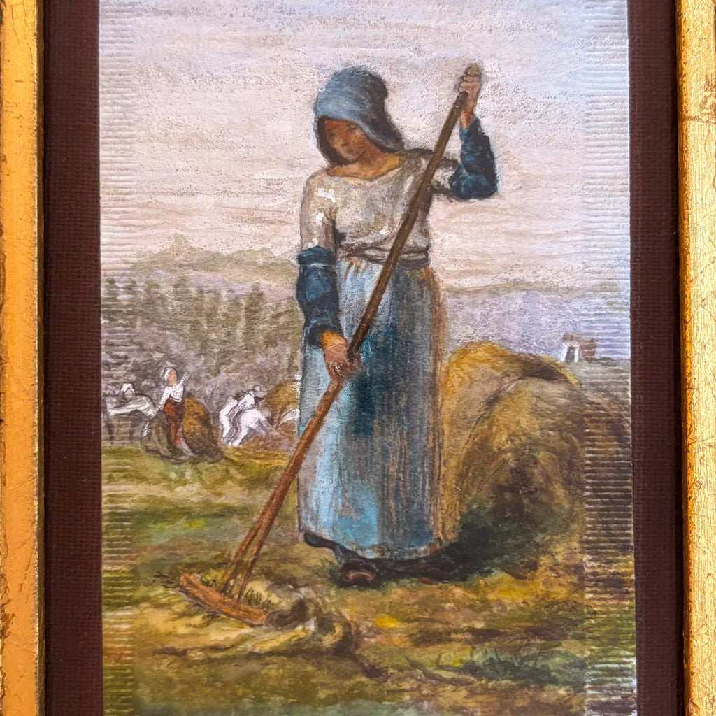 "Mulher com um ancinho" (1856-57), releitura de Jean François Millet