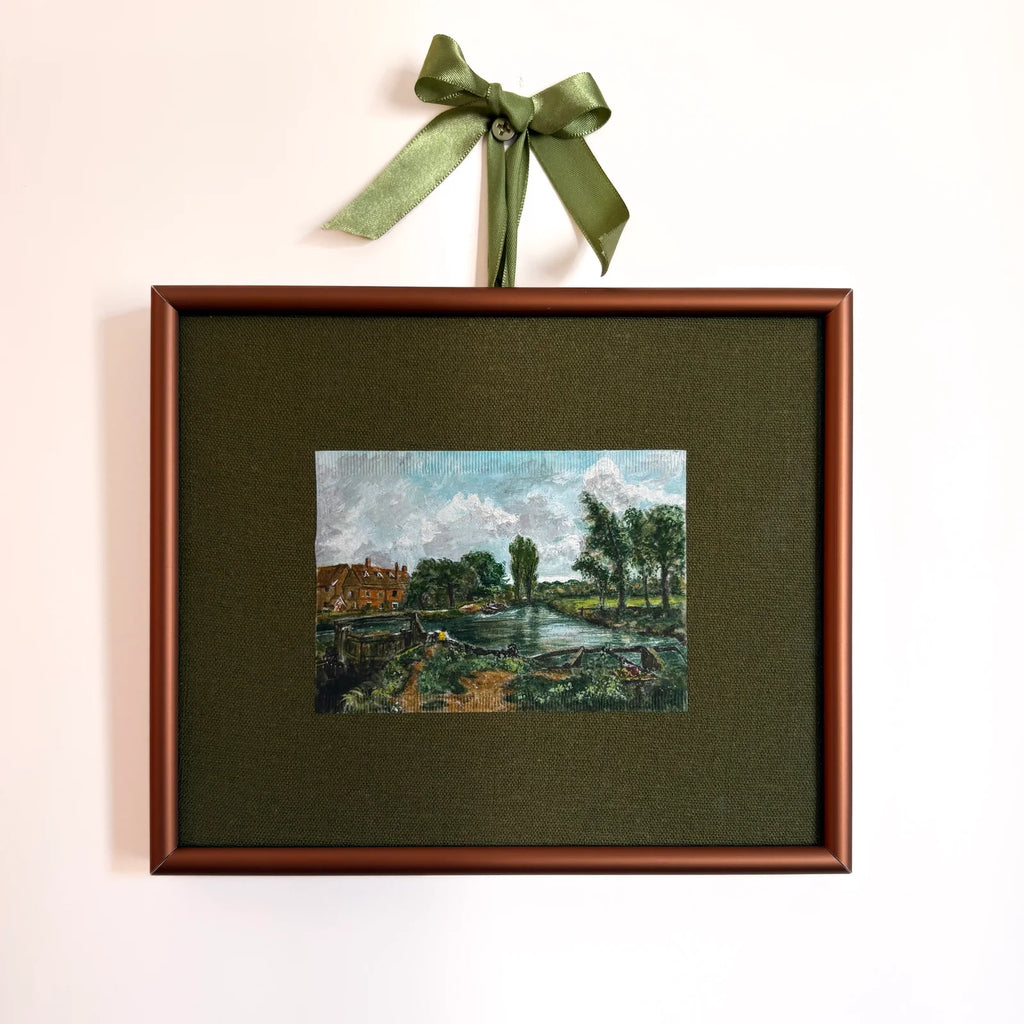 "Moinho Flatford visto da eclusa"  (1812), releitura de John Constable
