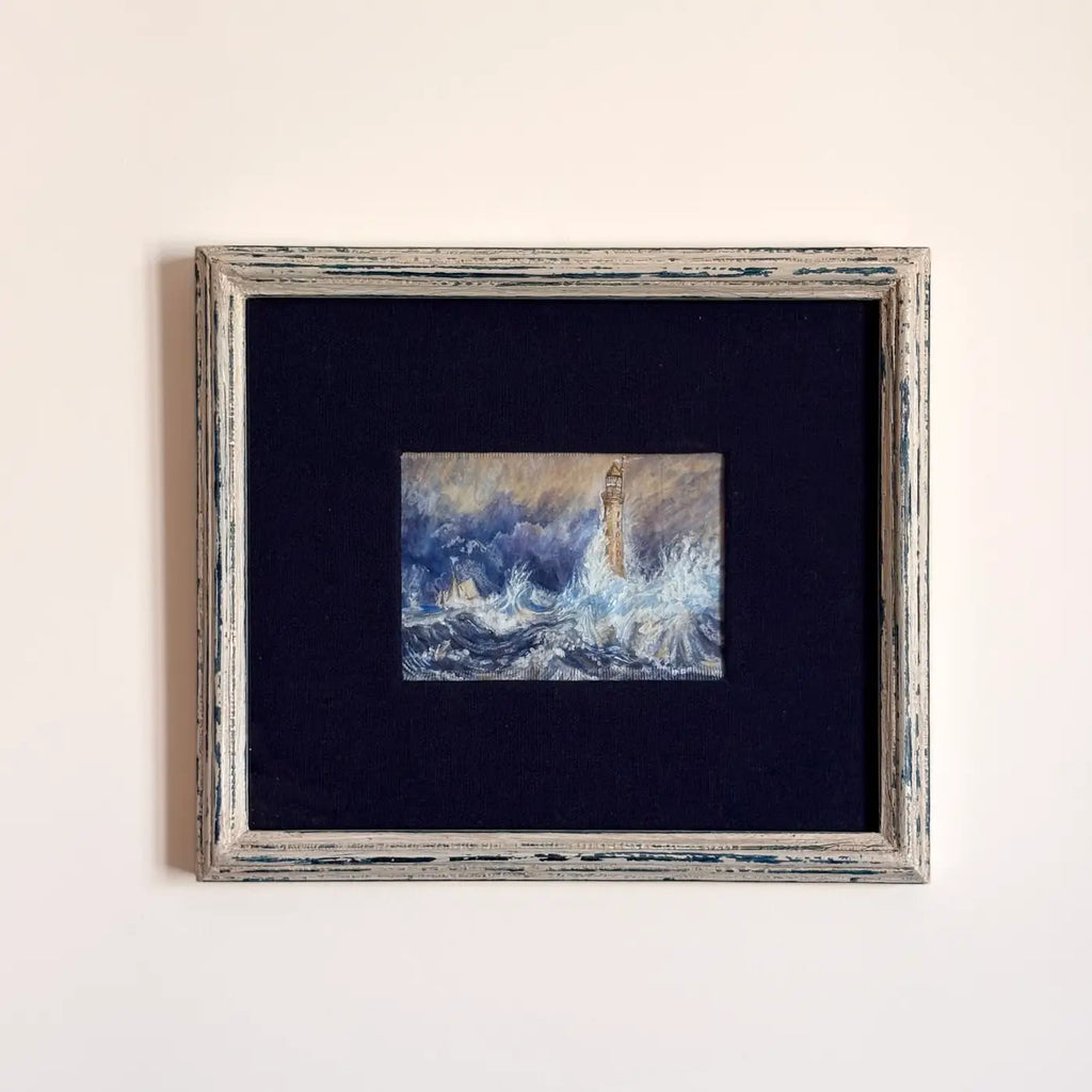 "O farol Bell Rock"  (1819), releitura de William Turner