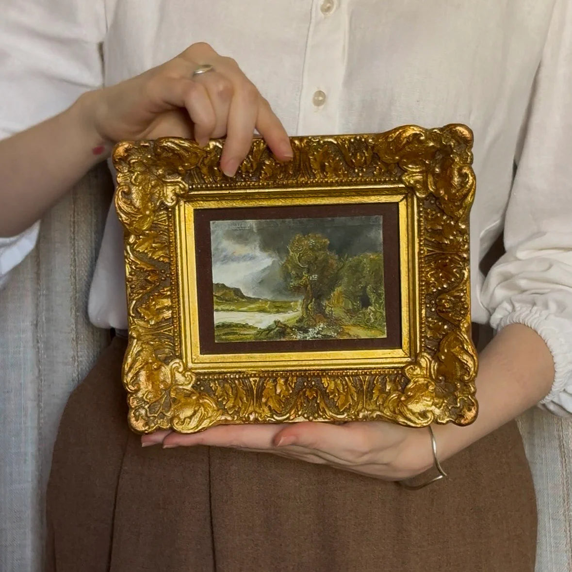 "Paisagem com o bom samaritano" (1638), releitura de Rembrandt