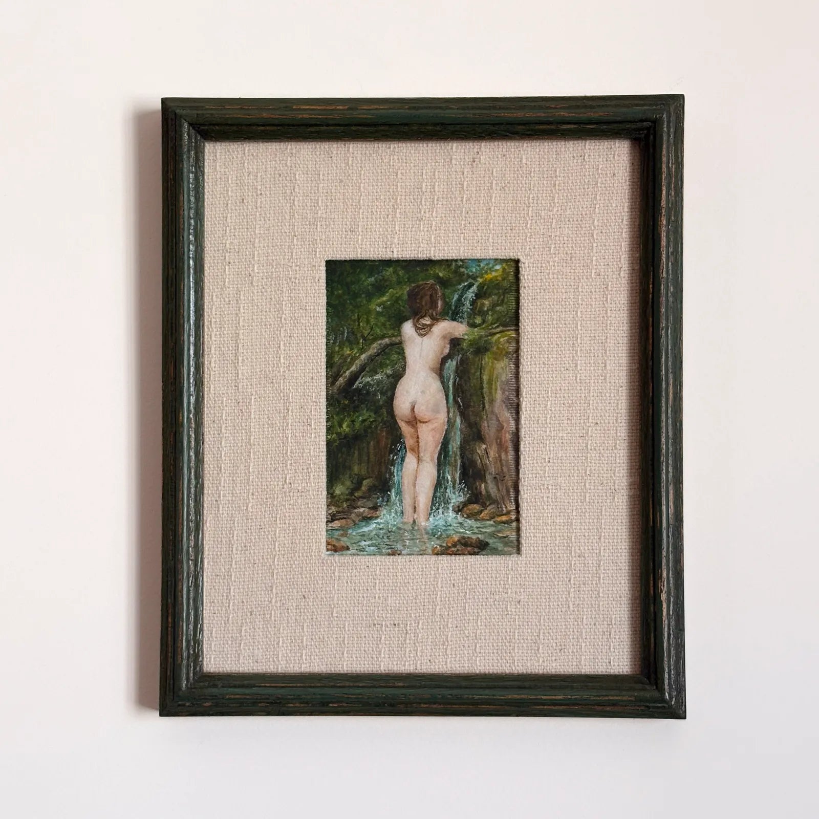 "A fonte"  (1862), releitura de Gustave Courbet