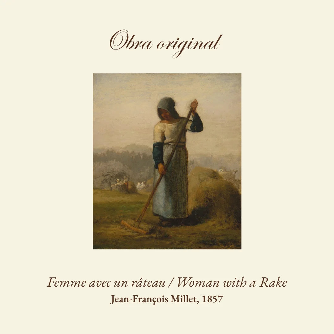 "Mulher com um ancinho" (1856-57), releitura de Jean François Millet