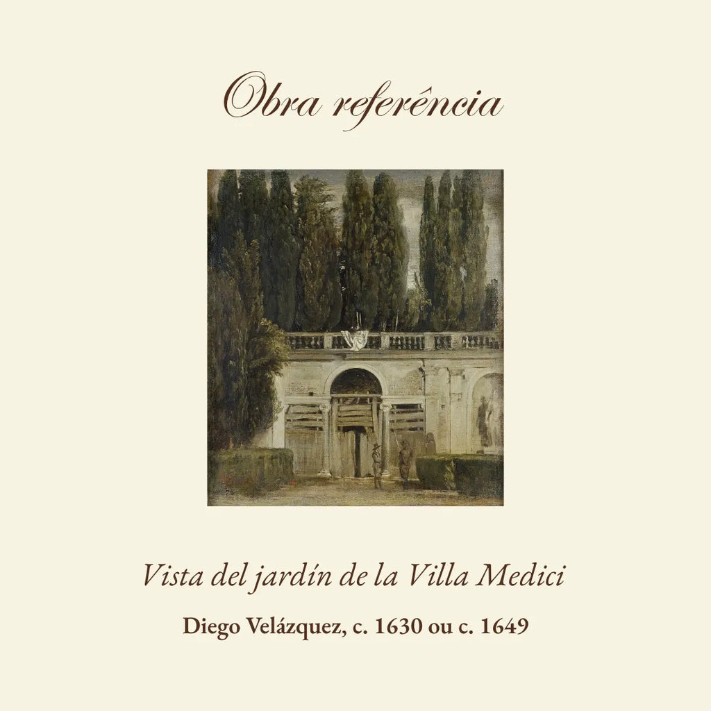 "Vista do jardim da Villa Medici"  (c. 1630/49), releitura de Diego Velázquez