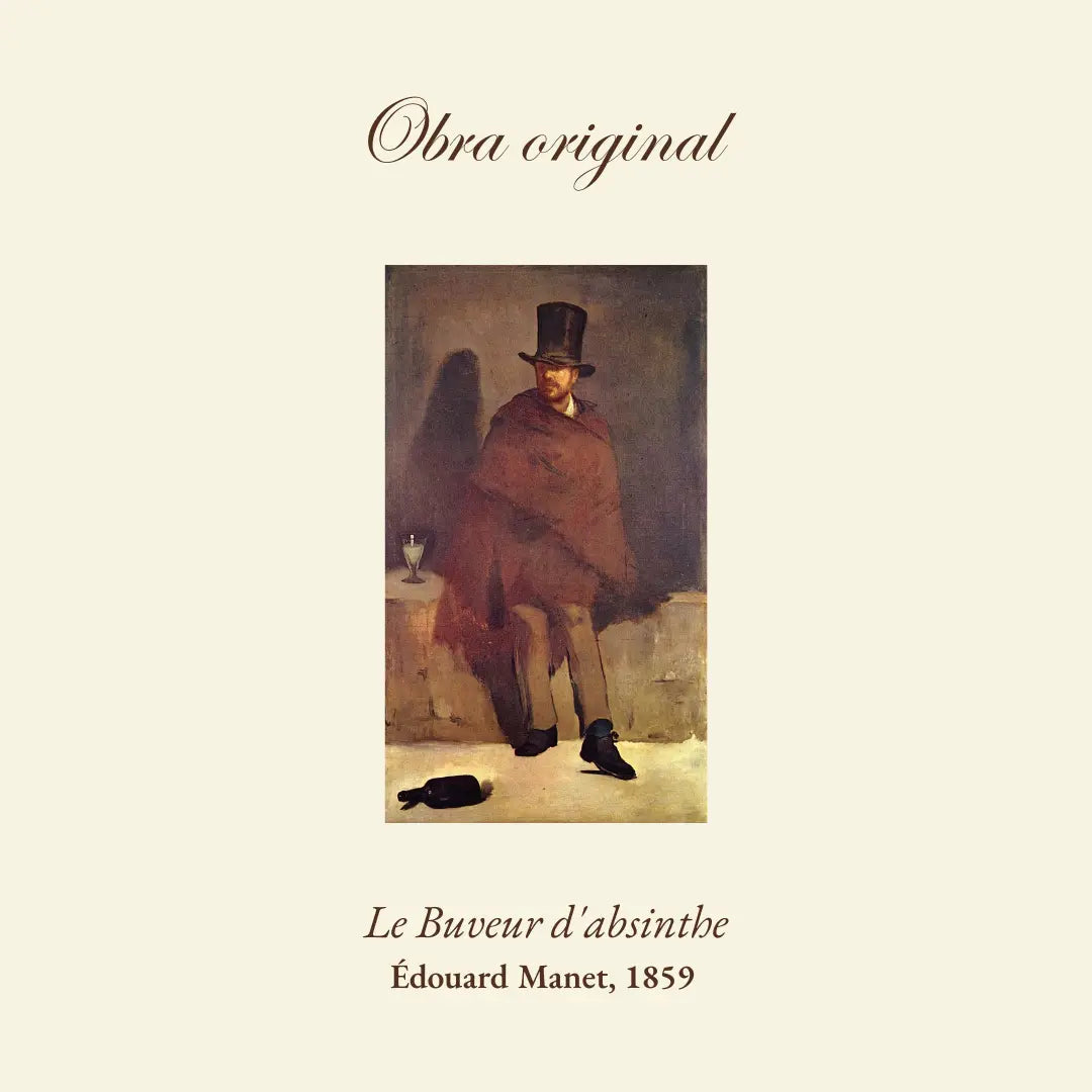 "O bebedor de absinto" (1859), releitura de Édouard Manet